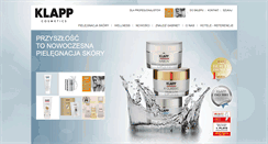 Desktop Screenshot of klapp-cosmetics.pl