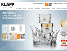 Tablet Screenshot of klapp-cosmetics.pl